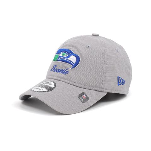 New Era 棒球帽 NFL 灰 藍 940帽型 西雅圖海鷹 可調式帽圍 刺繡 老帽 帽子 NE13957175