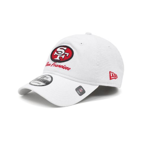 New Era 棒球帽 NFL 白 紅 940帽型 舊金山49人 可調式帽圍 刺繡 老帽 帽子 NE13957176