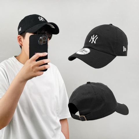 New Era 棒球帽 Casual Classic MLB 紐約 洋基 老帽 黑 白 NY 男女款 經典款 NE12712410