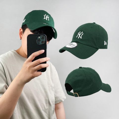 New Era 棒球帽 Casual Classic MLB 紐約 洋基 老帽 綠 白 NY 男女款 帽子 經典款 NE12712398