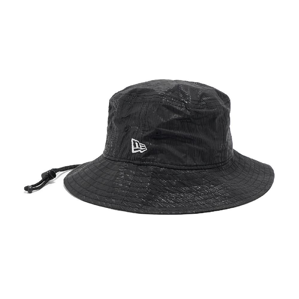 NEW ERA  漁夫帽 Outdoor 黑 白 可拆帽繩 戶外 越野 帽子 NE14327570