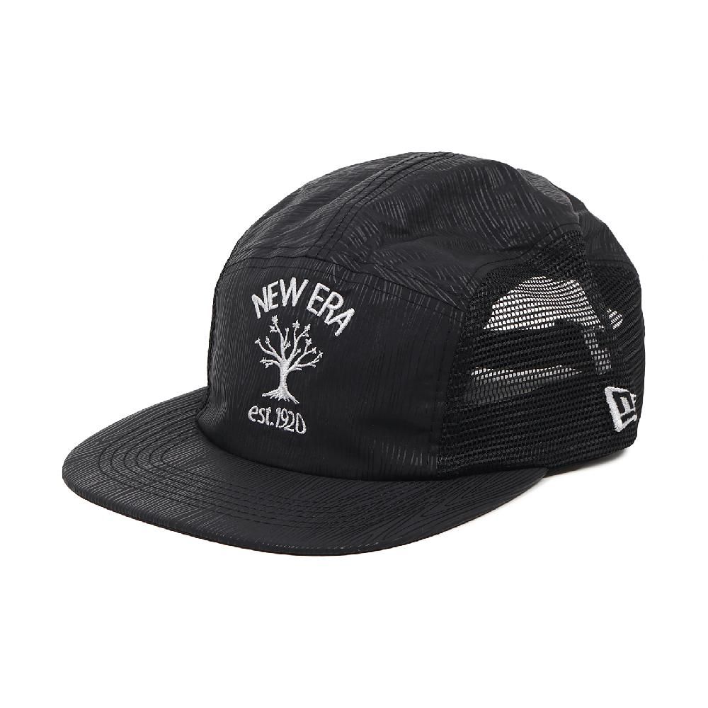 NEW ERA  棒球帽 Outdoor Natural Logo Cap 黑 白 五分割帽 可調帽圍 老帽 帽子 NE14327562