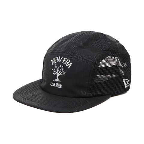 NEW ERA 棒球帽 Outdoor Natural Logo Cap 黑 白 五分割帽 可調帽圍 老帽 帽子 NE14327562