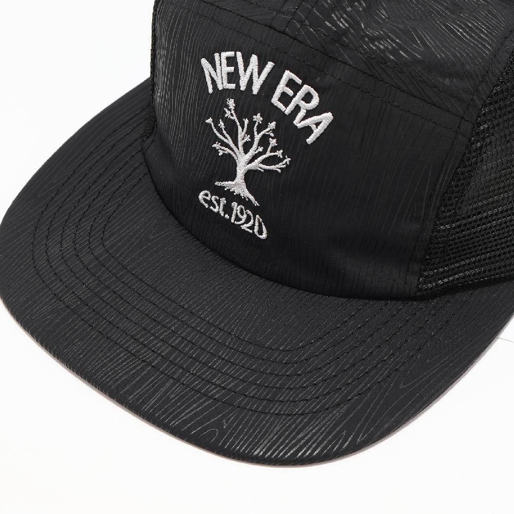 NEW ERA  棒球帽 Outdoor Natural Logo Cap 黑 白 五分割帽 可調帽圍 老帽 帽子 NE14327562