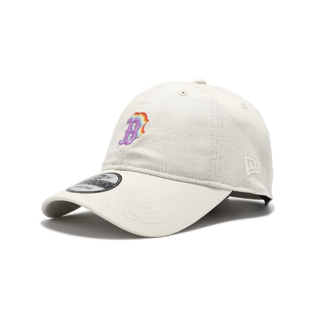 NEW ERA  棒球帽 Light Rainbow MLB Cap 米白 波士頓紅襪 BOS 920帽型 可調帽圍 NE14327648