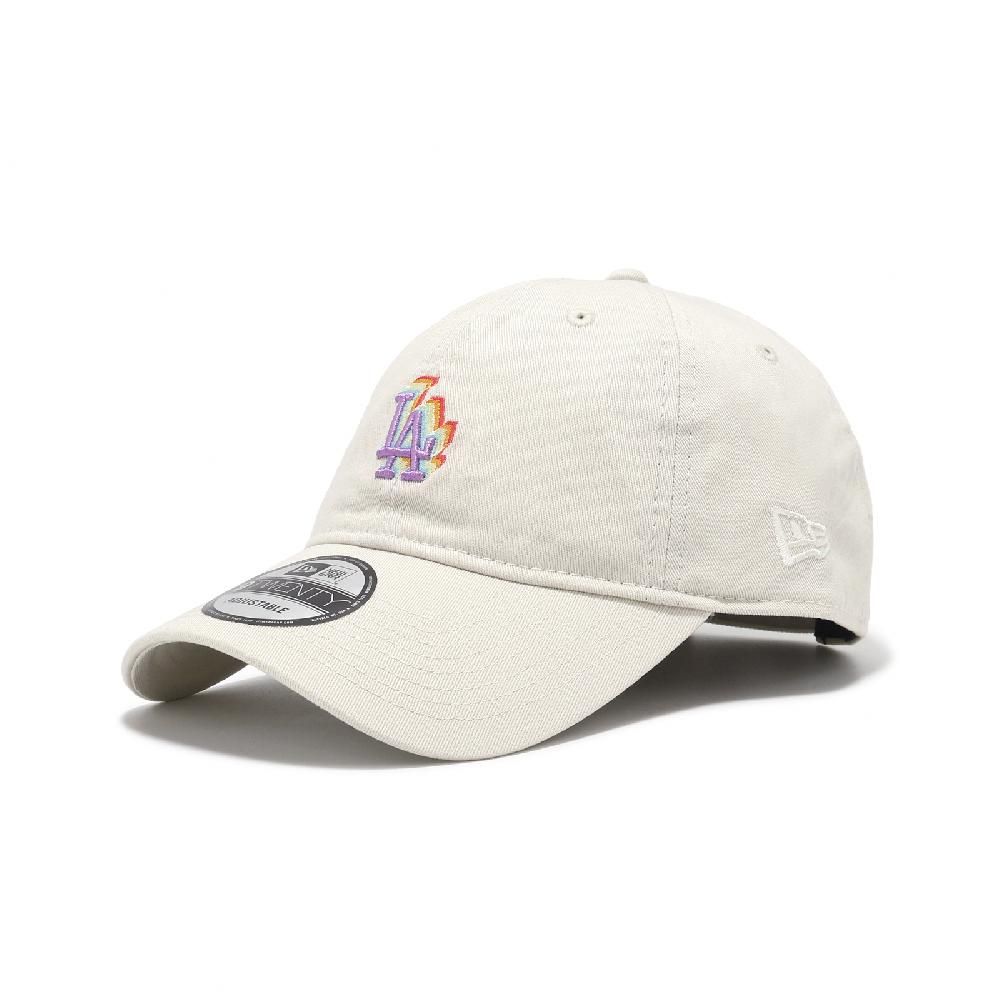 NEW ERA  棒球帽 Light Rainbow MLB Cap 米白 洛杉磯道奇 LAD 920帽型 可調帽圍  NE14327644