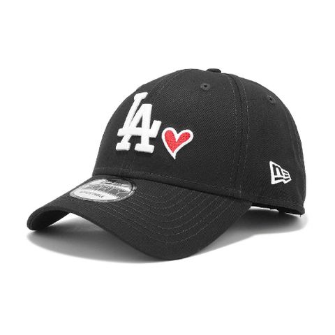 NEW ERA 棒球帽 Essential MLB Heart 黑白 940帽型 可調帽圍 洛杉磯道奇 LAD 老帽 NE70609996