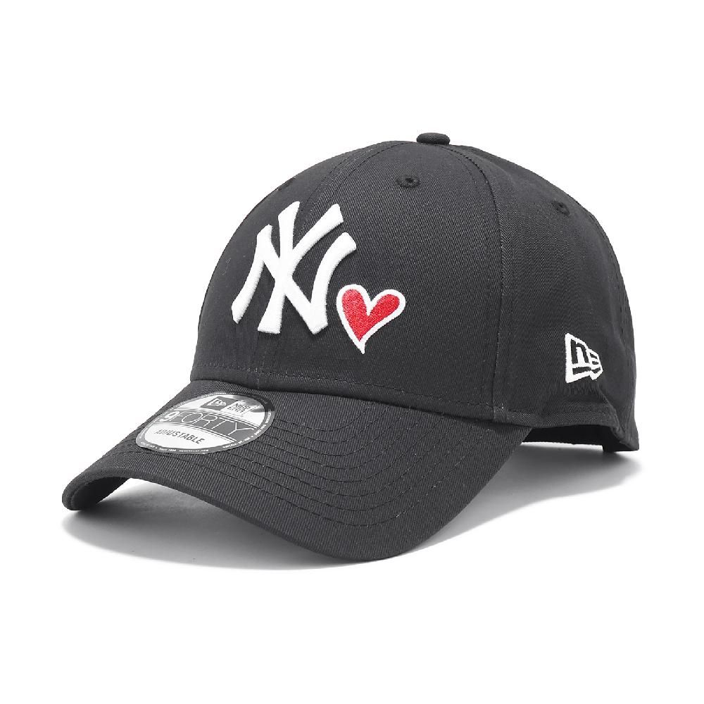 NEW ERA  棒球帽 Essential MLB Heart 黑白 940帽型 可調帽圍 紐約洋基 NYY 老帽 NE70609998