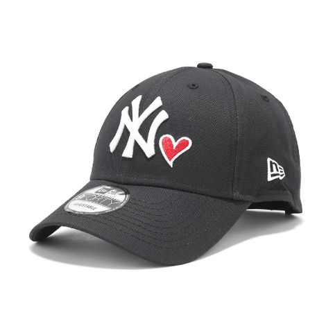 NEW ERA 棒球帽 Essential MLB Heart 黑白 940帽型 可調帽圍 紐約洋基 NYY 老帽 NE70609998