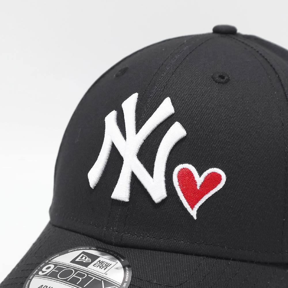 NEW ERA  棒球帽 Essential MLB Heart 黑白 940帽型 可調帽圍 紐約洋基 NYY 老帽 NE70609998