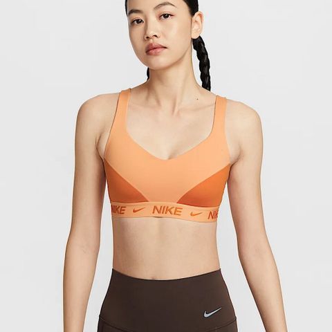 【NIKE】AS W NK DF INDY HGH SPT BRA 女款 運動內衣 高強度支撐 橘色-FD1069856