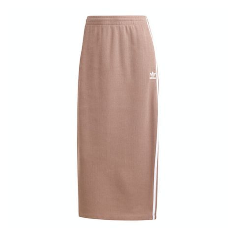 adidas Originals Adidas Knitted Skirt JD4606 女 運動裙 針織長裙 復古 簡約 修身 奶茶