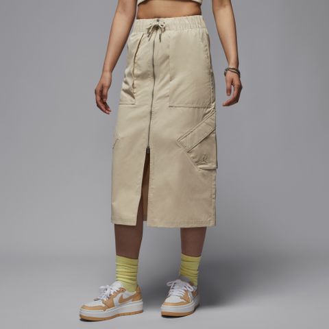 【NIKE】AS W J CHICAGO SKIRT 女 半身裙 喬丹 卡其色-HF9463206