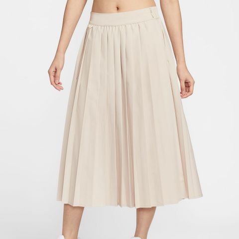 【NIKE】AS W NK 24.7 DF PLEATED SKIRT 女 短裙 米白色-HQ8154104