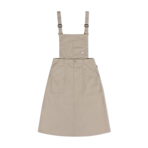 CONVERSE RIPSTOP BIB DRESS 吊帶裙 女 卡其色-WCH677-X9V