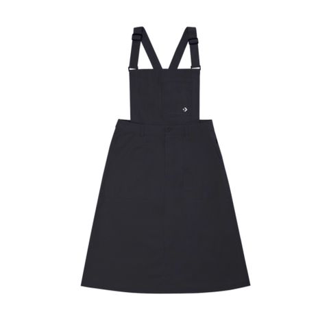 CONVERSE RIPSTOP BIB DRESS 吊帶裙 女 黑色-WCH677-GHM