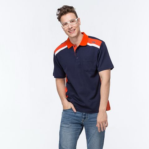 零碼出清2.9折--SASAKI 棉質吸濕排汗功能運動休閒短衫628004