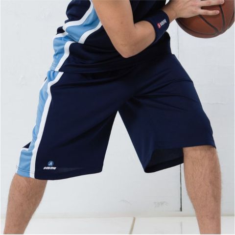 來自日本運動休閒領導品牌《Sasaki》長效性吸排籃球比賽短褲(丈青/北卡藍)/874054