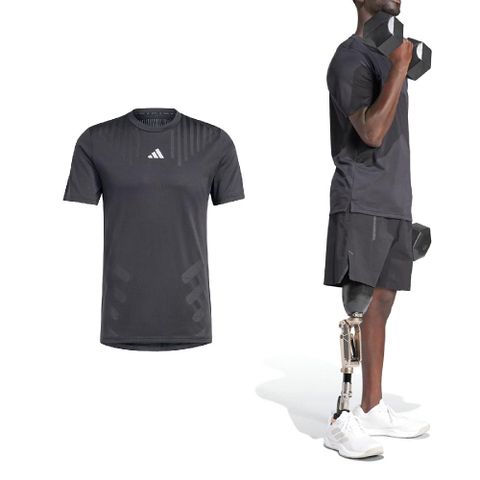 ADIDAS 愛迪達 短袖 HIIT AIRCHILL Training Tee 男款 黑 灰 修身 吸濕排汗 IX5374