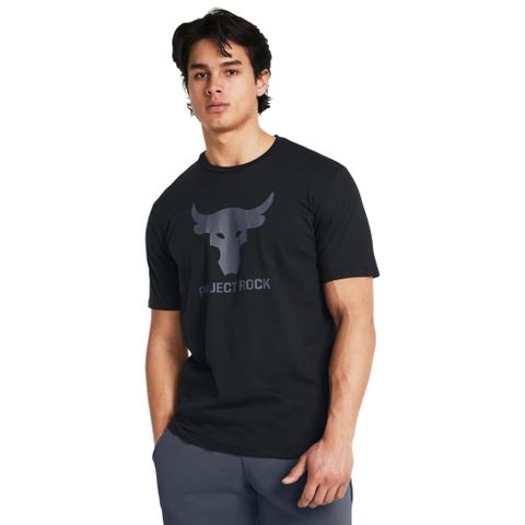 【UNDER ARMOUR】Pjt Rock Payoff  短T-Shirt 男 黑色-1383191-001