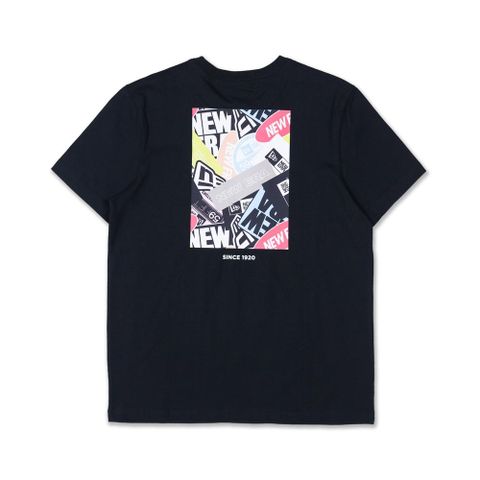 【NEW ERA】短袖Tee PARTY VIBE-NE STICKER BOMBING NEW ERA 黑 男女款 -NE14148846