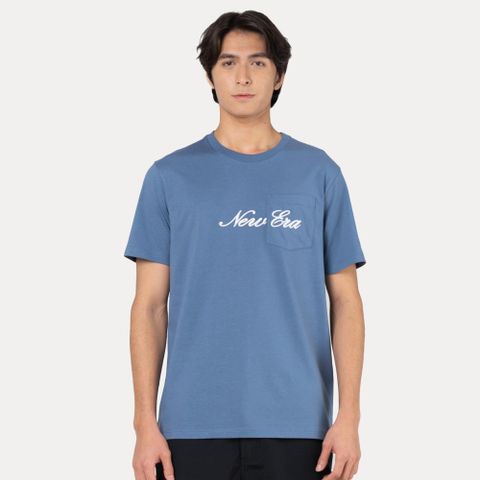 【NEW ERA】短袖袋Tee NEW ERA BASIC NEW ERA 褪藍 男女款 -NE14326569