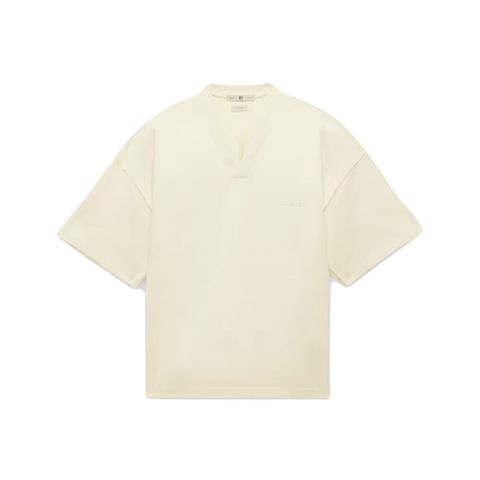 Adidas x Fear of God Athletics V領T恤 淡黃色 聯名款 上衣 短袖 IS8735