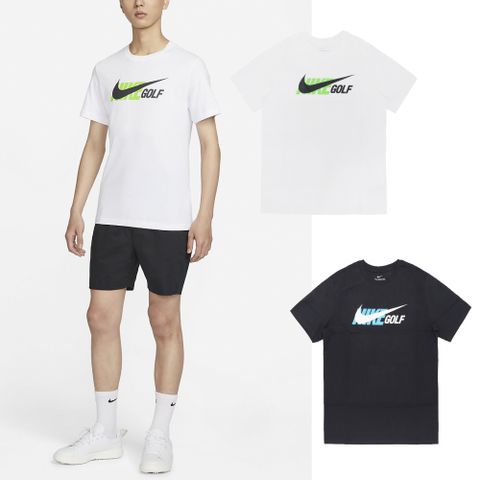 Nike 耐吉 短袖 Golf Tee 男款 黑 藍 白 純棉 棉T 短T 大LOGO 勾勾 單一價