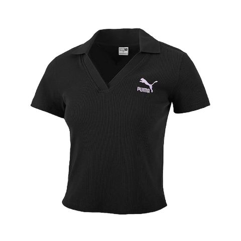 短袖 Logo Polo Shirts 女款 黑 紫 合身 Polo衫 王淨同款 62686301