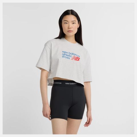 New Balance 紐巴倫 女 短版短袖上衣_WT51908AHH-F