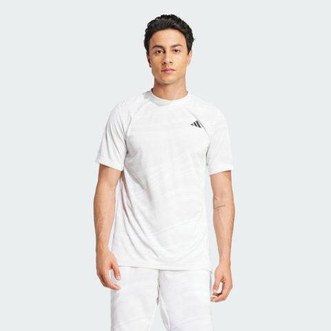 adidas 愛迪達 Adidas Club Graph Tee JN7027 男 T恤 運動上衣 休閒短袖 吸濕排汗 白 亞版