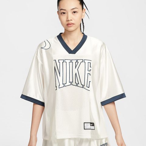 NIKE 耐吉 AS W NSW STREET SS GX JRSY TOP 女 短袖上衣 米白色-HJ0281133