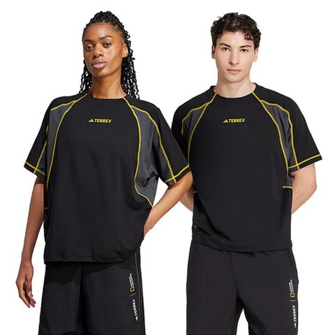 adidas 愛迪達 NG U A.R TEC T 短袖上衣 男女 國家地理頻道 黑色-JP1299