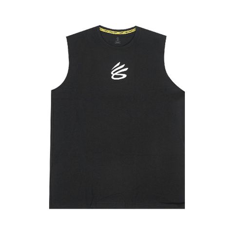Under Armour 安德瑪 寬肩背心 Curry SLVS Tee 黑 男款 無袖 運動上衣 健身 UA 1390352001