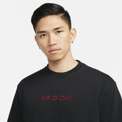 NIKE 耐吉 上衣 男款 Jordan 喬丹 短袖上衣 Air Jordan AS M J TEE 黑(DO6100-010)