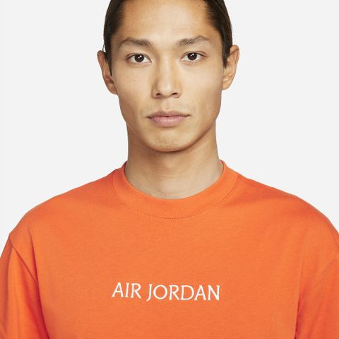NIKE 耐吉 上衣 男款 Jordan 喬丹 短袖上衣 Air Jordan AS M J TEE 橘(DO6100-847)