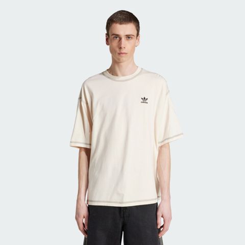 Adidas Essentials Tee JW0970 男 T恤 運動上衣 休閒短袖 米白 亞版