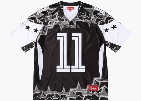Supreme SS25 Week1 Stars Football Jersey 短袖足球衣