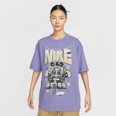 【NIKE】AS W NSW OS SS TEE FVL 女 短袖上衣 紫色-HF9692527
