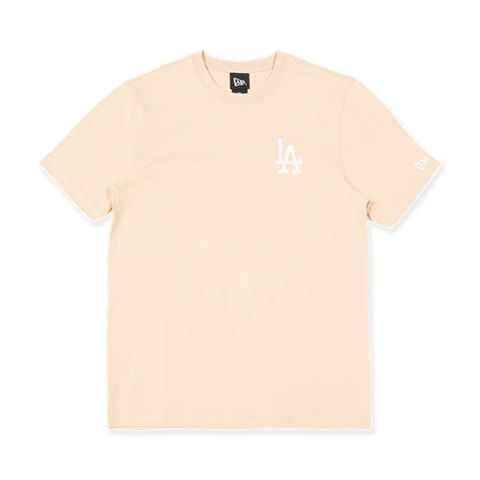 NEW ERA 男女款 短袖上衣 COLOR ERA 洛杉磯道奇 燕麥奶-NE13774264