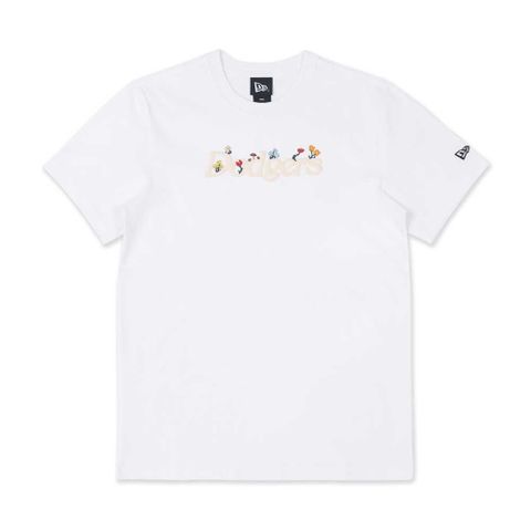 NEW ERA 男女款 短袖上衣 WILD FLORAL 洛杉磯道奇 白色_NE13957249