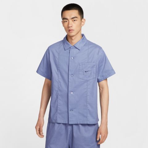 【NIKE】AS U NSW ESSNL+ SS TOP GCEL 男 短袖上衣 藍色-IH8663499