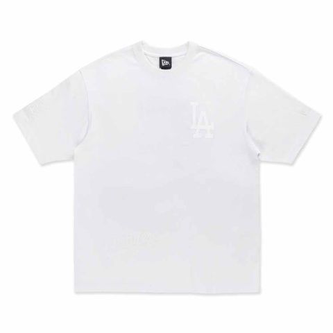 NEW ERA 男女款 短袖上衣 TONAL PACK 洛杉磯道奇 白色_NE14500184