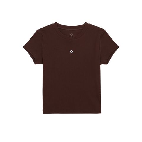 CONVERSE SORONA JERSEY TEE 短袖上衣 女 咖啡色-WCH663-J9T