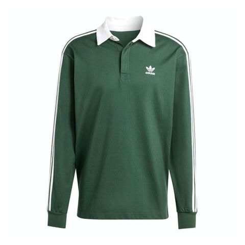 Adidas Rugby Polo IZ2468 男 Polo衫 運動上衣 長袖上衣 休閒穿搭 綠