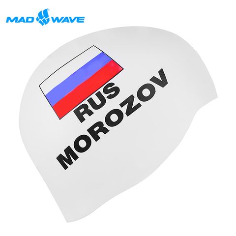 俄羅斯MADWAVE MOROZOV-WHITE 成人矽膠泳帽
