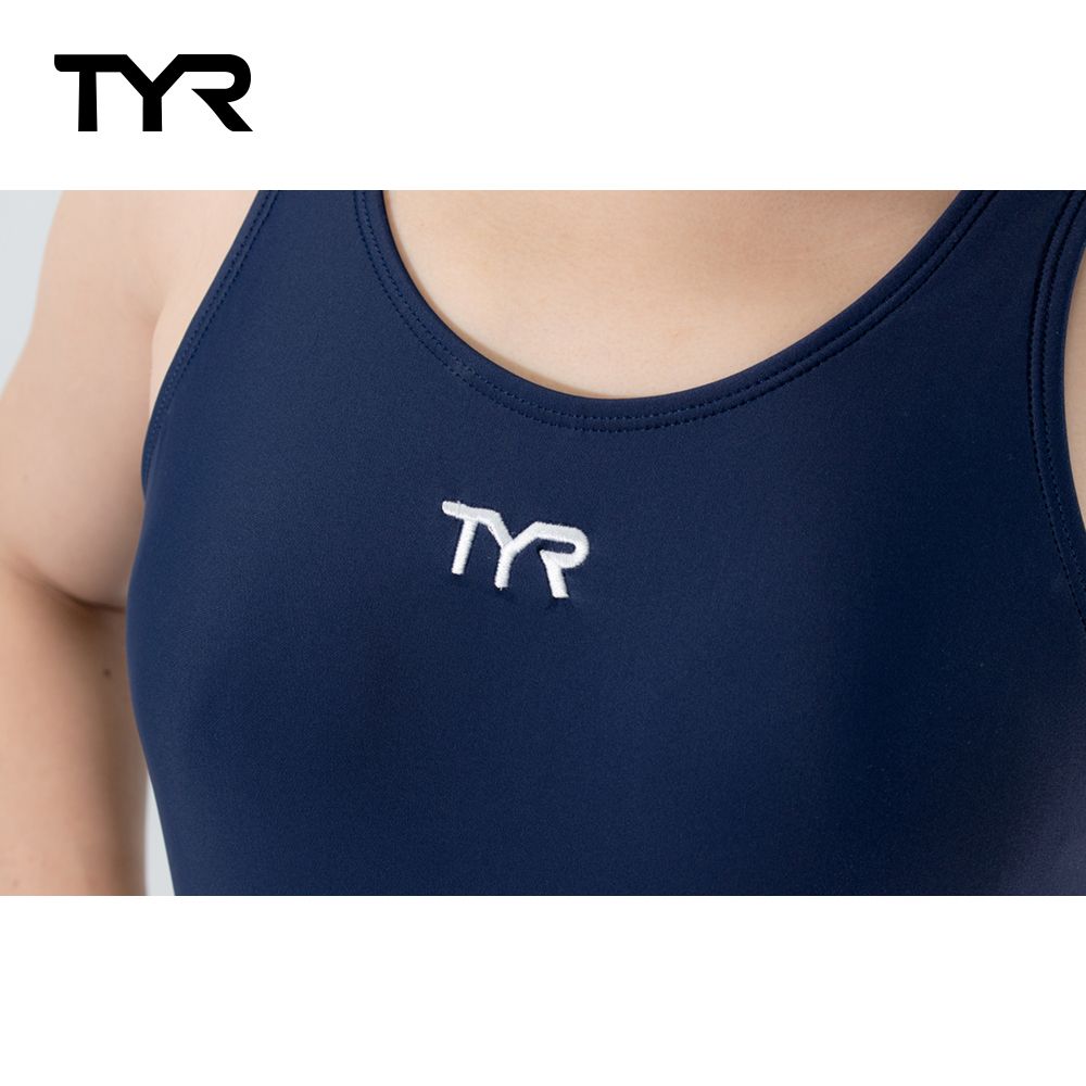 TYR 連身四角泳衣 藍色 5252300