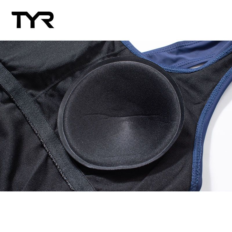 TYR 連身四角泳衣 藍色 5252300