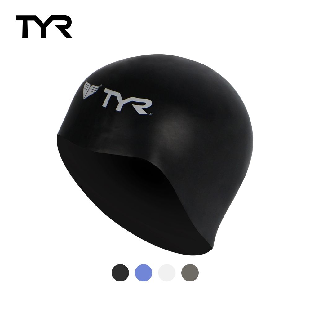 TYR 美國 成人矽膠泳帽 Solid Silicone cap台灣總代理--兩色可選