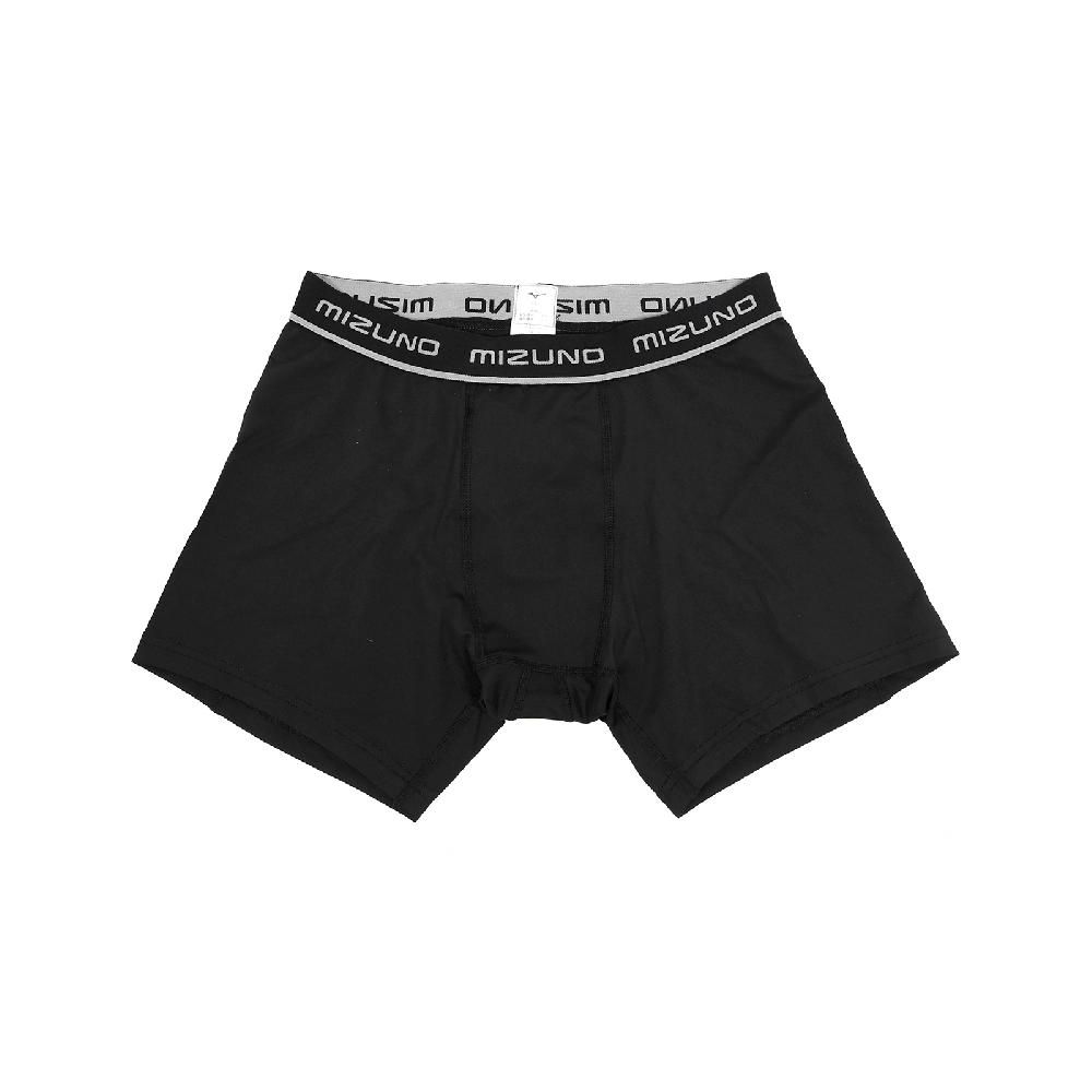 MIZUNO 美津濃   內褲 Boxer Brief 男款 黑 吸汗 速乾 彈性 運動 32TBBB90-09